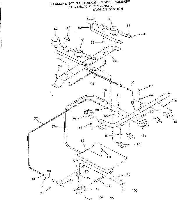 Burner section