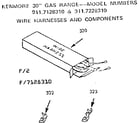 Kenmore 9117228310 wire harnesses and components diagram