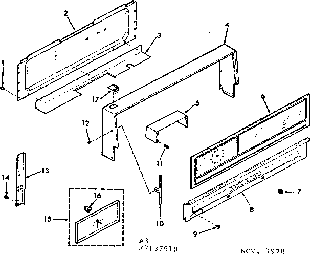 Backguard section