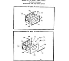 Kenmore 9117137910 oven door section diagram