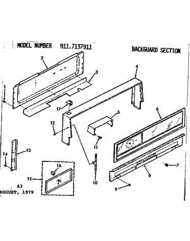 Backguard section