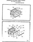 Oven door section