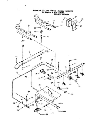 Burner section