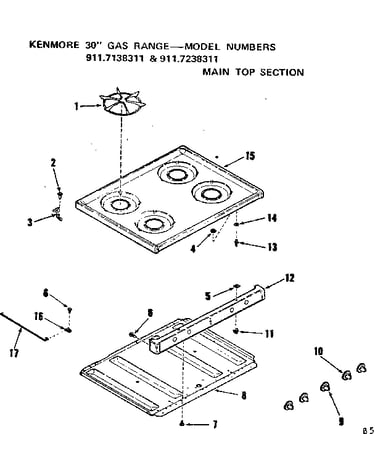 Main top section