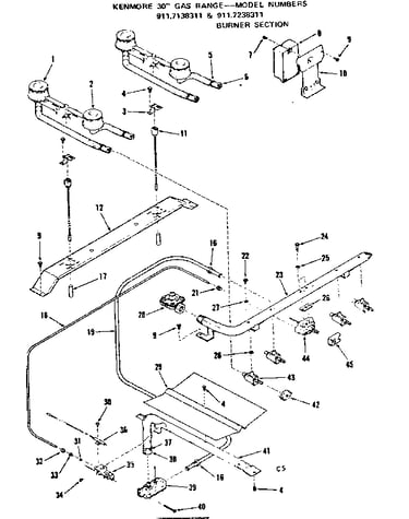 Burner section