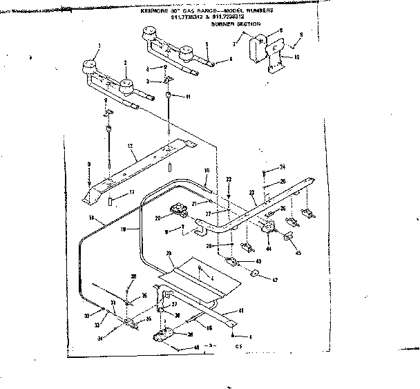 Burner section