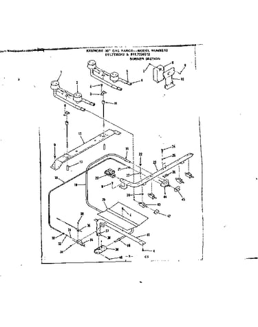 Burner section