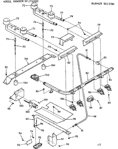 Burner section