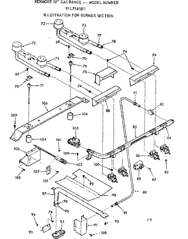 Burner section