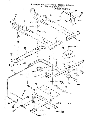 Burner section