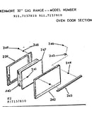 Oven door section