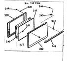 Kenmore 9117157911 oven door section diagram