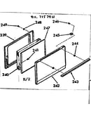 Oven door section