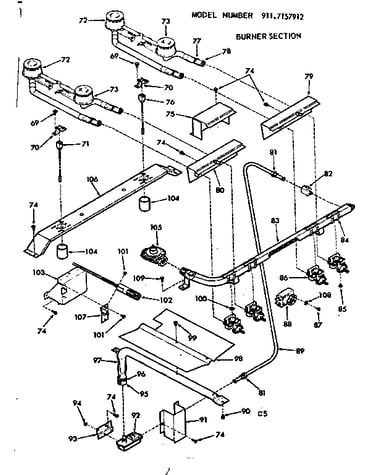 Burner section