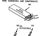 Kenmore 9117157912 wire harnesses and components diagram