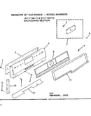 Backguard section