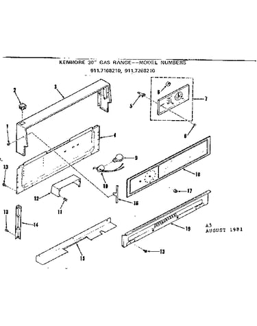 Backguard section