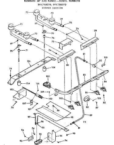 Burner section