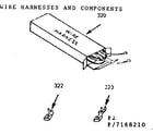 Kenmore 9117168210 wire harnesses and components diagram