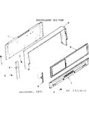 Backguard section