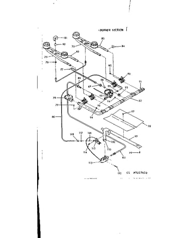 Burner section