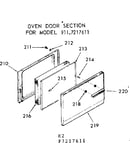 Oven door section