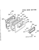 Oven door section