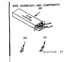Kenmore 9117227510 wire harness and components diagram