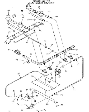 Burner section