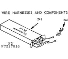 Kenmore 9117227810 wire harnesses and components diagram