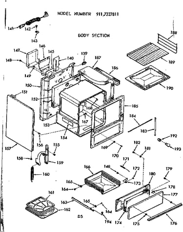 Backguard section