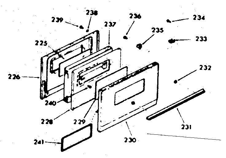 OVEN DOOR SECTION