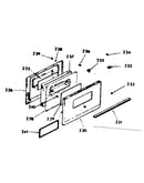 Oven door section