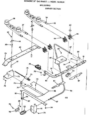 Burner section