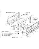 Backguard section