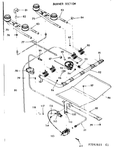 Burner section
