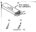 Kenmore 9117247561 wire harness and components diagram