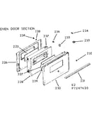 Oven door section