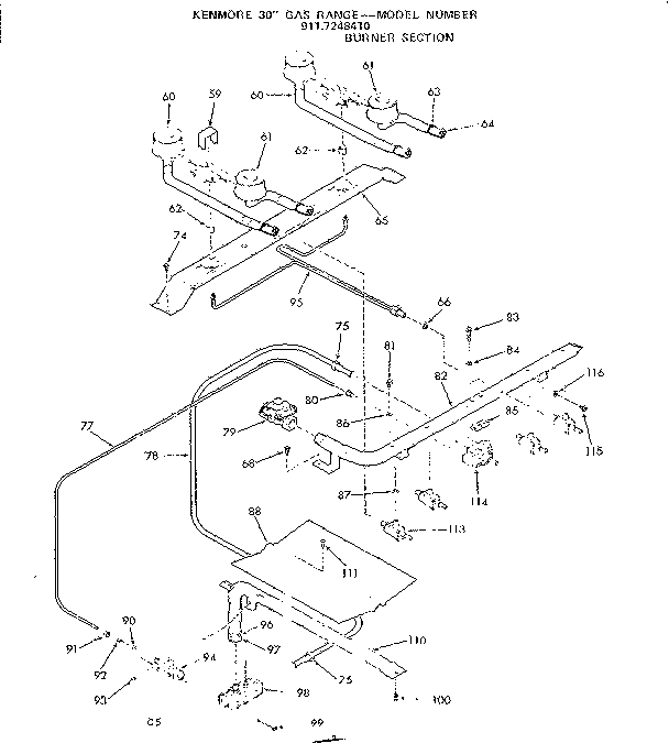 Burner section