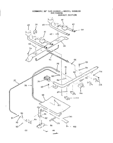 Burner section