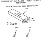 Kenmore 9117248410 wire harnesses and components diagram
