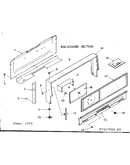 Backguard section