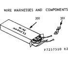 Kenmore 9117257520 wire harnesses and components diagram
