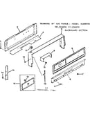 Backguard section