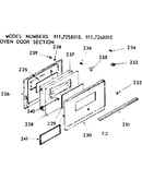 Oven door section