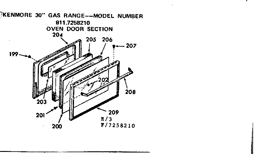 OVEN DOOR SECTION