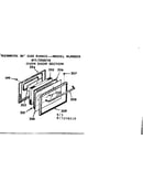 Oven door section