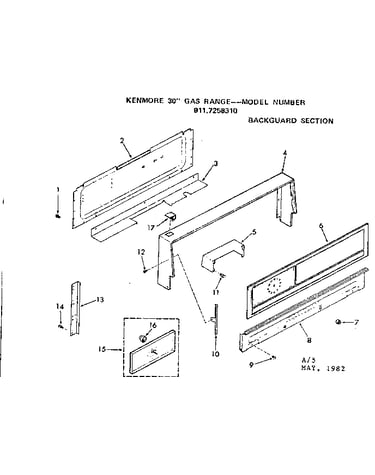 Backguard section