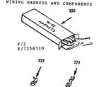 Kenmore 9117258310 wire harnesses and components diagram