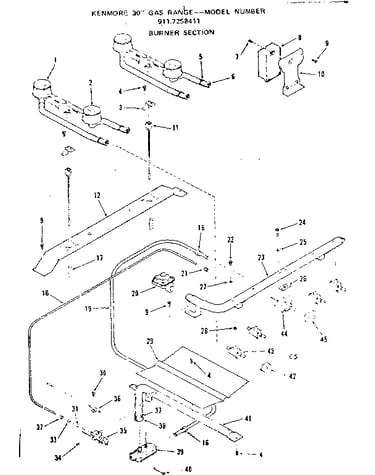 Burner section